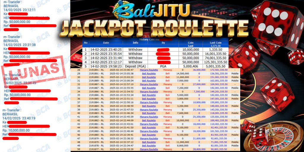 BUKTI KEMENANGAN MEMBER BALIJITU 14/02/2025