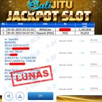 BUKTI KEMENANGAN MEMBER BALIJITU 05/03/2025